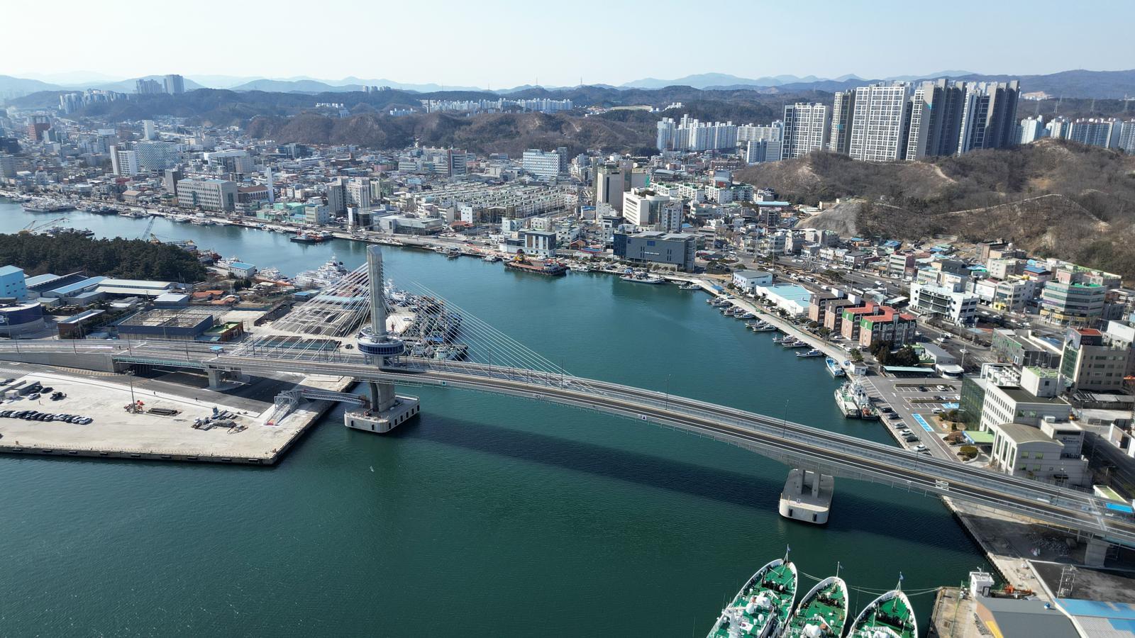 해상전망대 갖춘 포항 해오름대교 2일 개통송도해수욕장과 영일대해수욕장 연결