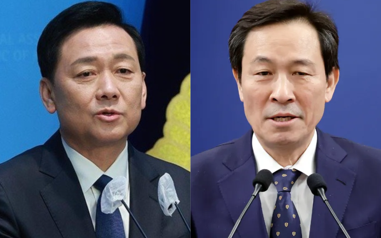 이광재 전 강원도지사.(왼쪽) 우상호 전 청와대 정무수석. 뉴시스