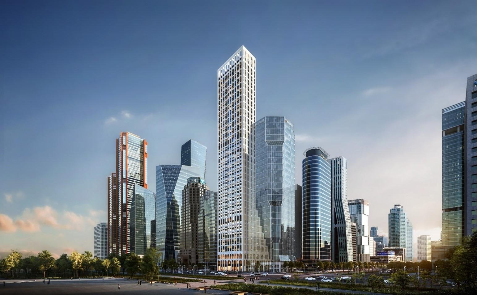 앙사나 레지던스 여의도 서울 조감도. 현대엔지니어링