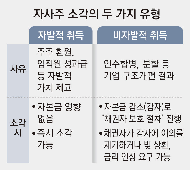 [단독]‘비자발적 자사주’ 소각 강제땐 기업 40% 빚독촉 내몰려