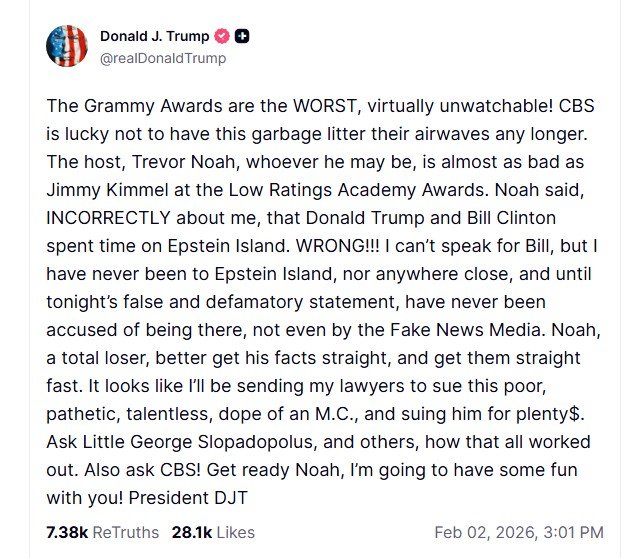 트럼프 “엡스타인과 친분 없어…좌파 일부 고소할 것”