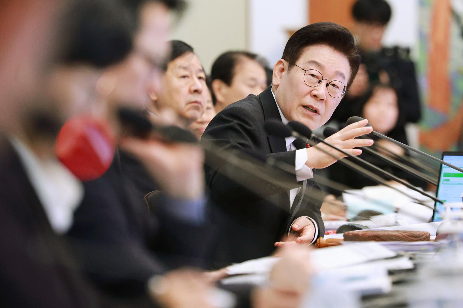 이재명 대통령이 27일 청와대에서 열린 국무회의에서 발언하고 있다. 2026.01.27. 뉴시스