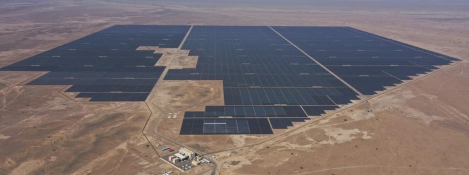 아랍에미리트의 오만 이브리3 태양광발전 조감도.   한국중부발전제공
