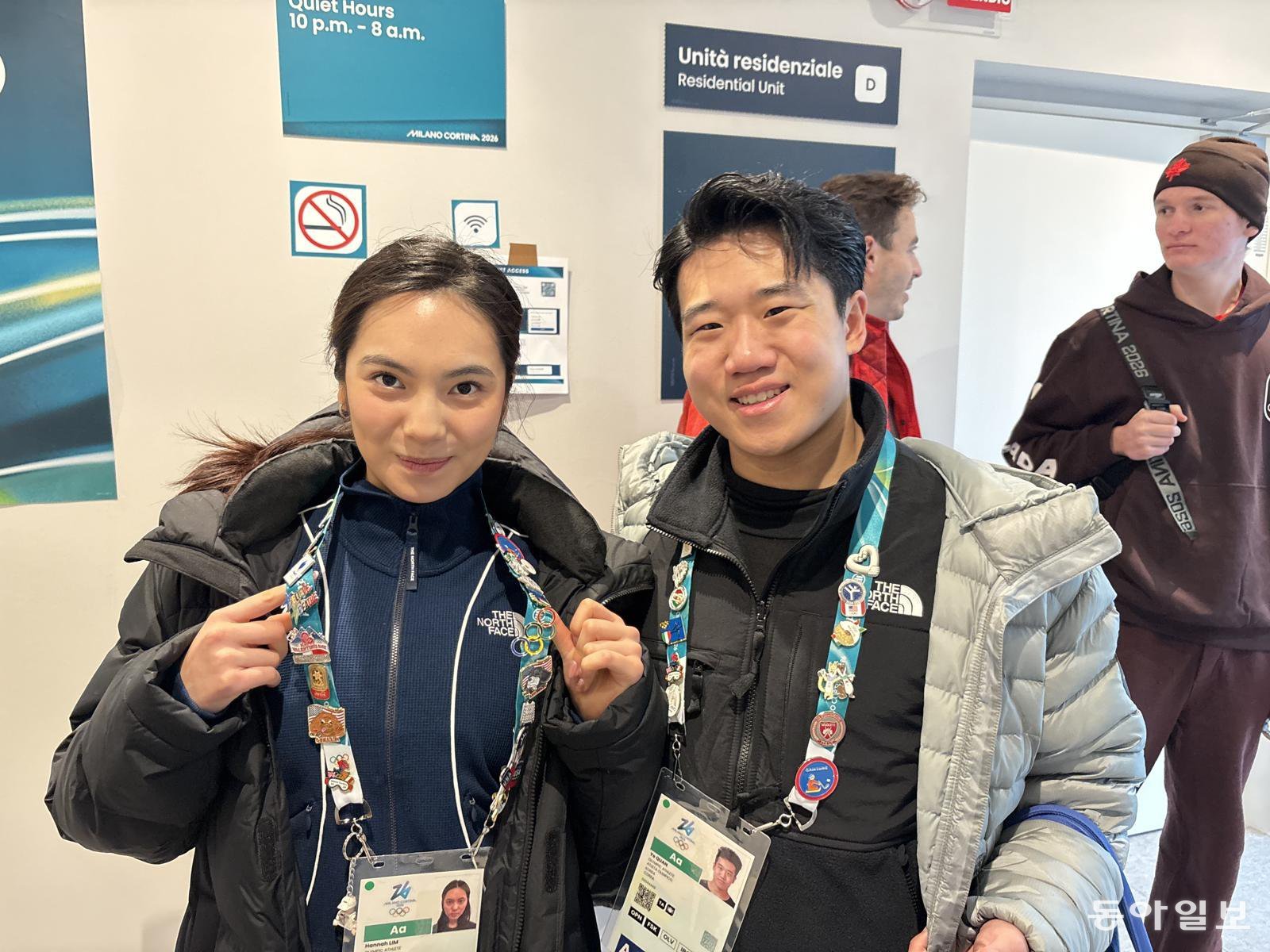 임해나(왼쪽), 권예. 밀라노=임보미 기자 bom@donga.com