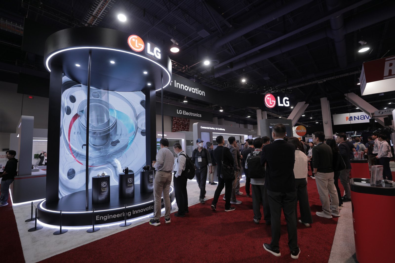 LG전자는 4일까지 미국 라스베가스에서 열린 ‘AHR 2026’에서 레시프로 컴프레서, 로타리 컴프레서, 팬모터의 구조적 혁신 기술을 담은 코어테크를 소개했다.