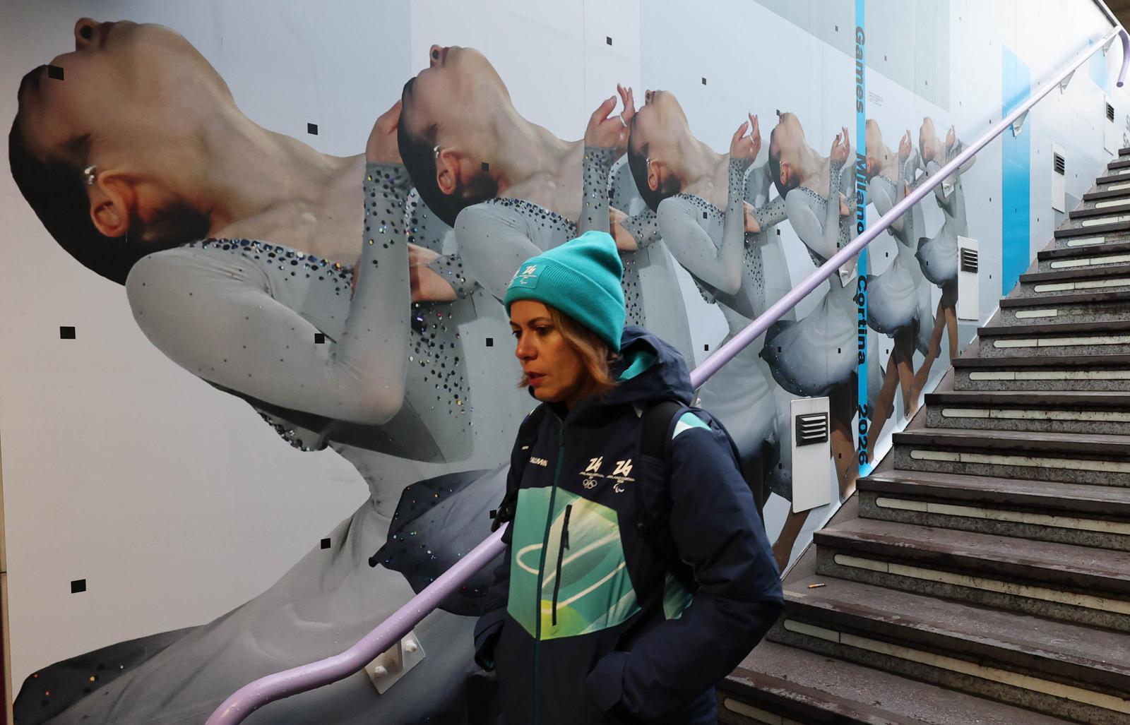 2026 밀라노·코르티나담페초 동계올림픽 개막을 사흘 앞둔 3일(현지 시간) 이탈리아 밀라노 포르텔로역에 피겨스케이팅 금메달 리스트인 김연아의 사진이 래핑되어 있다. 2026.02.03. 뉴시스