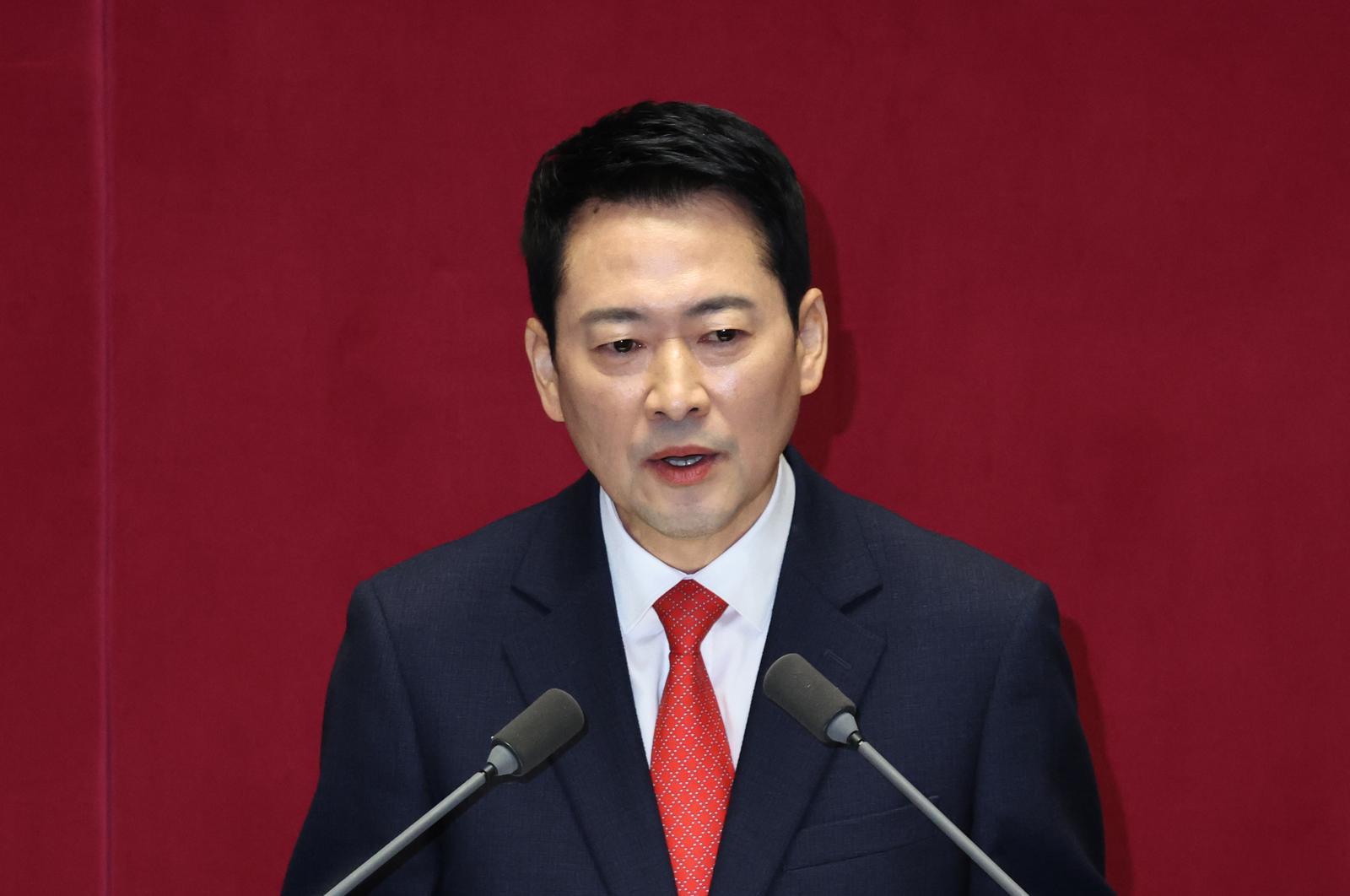 장동혁 국민의힘 대표가 4일 오전 서울 여의도 국회에서 열린 제432회국회(임시회) 제3차 본회의에서 국정에 관한 교섭단체 대표연설을 하고 있다. 2026.02.04 뉴시스