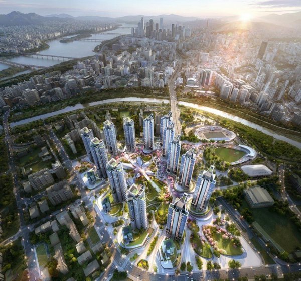 해안건축 ‘목동 5단지 설계 조감도’. 이미지=해안건축 제공