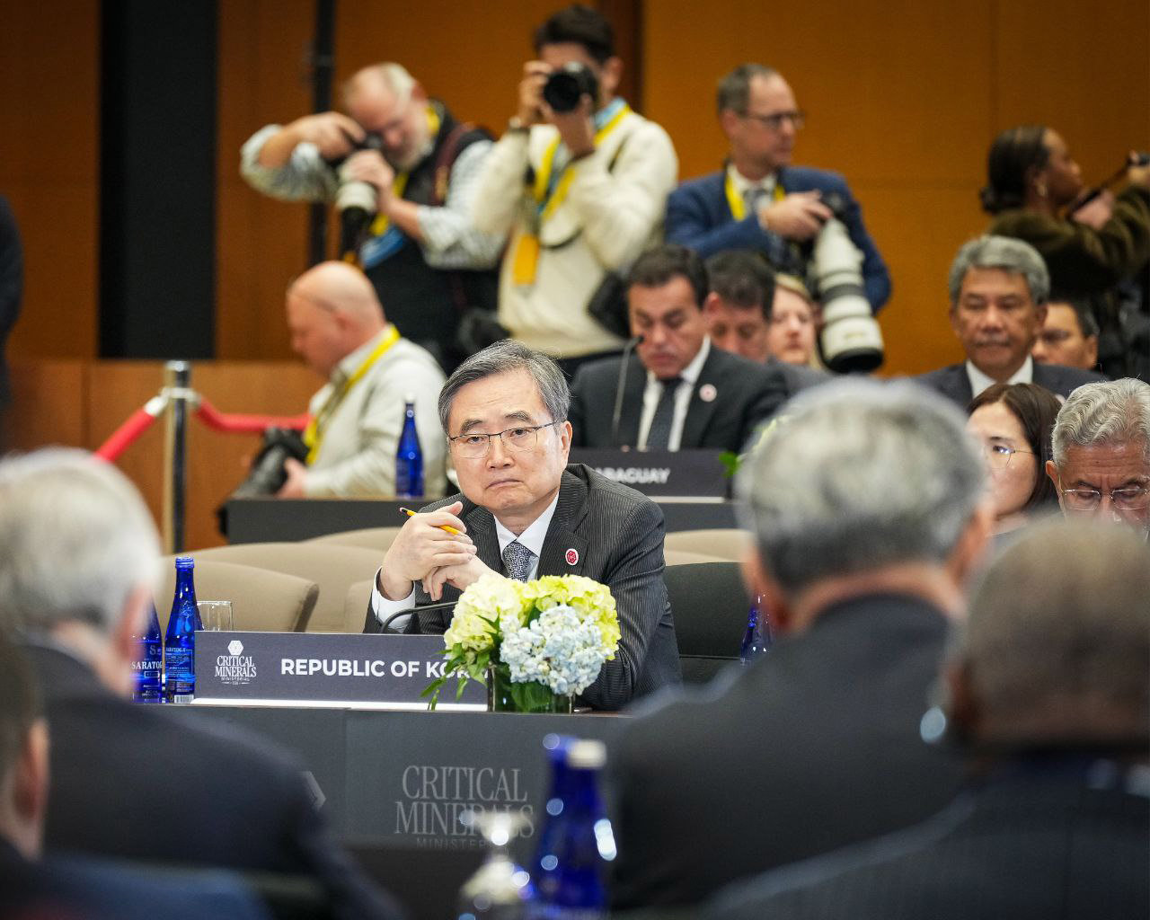 조현 외교장관은 4일(현지시간) 미국 워싱턴 D.C.에서 열린 첫 핵심광물 장관급회의에 참석해 있다. (사진= 외교부 제공) 2026.02.04.