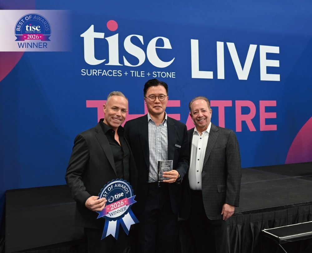 녹수, 세계 최대 바닥재 전시회 ’TISE 2026’ 최고상 4년 연속 수상