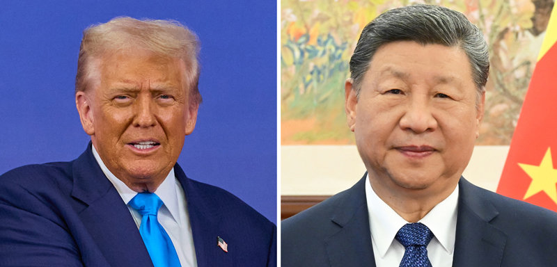 트럼프(왼쪽), 시진핑.