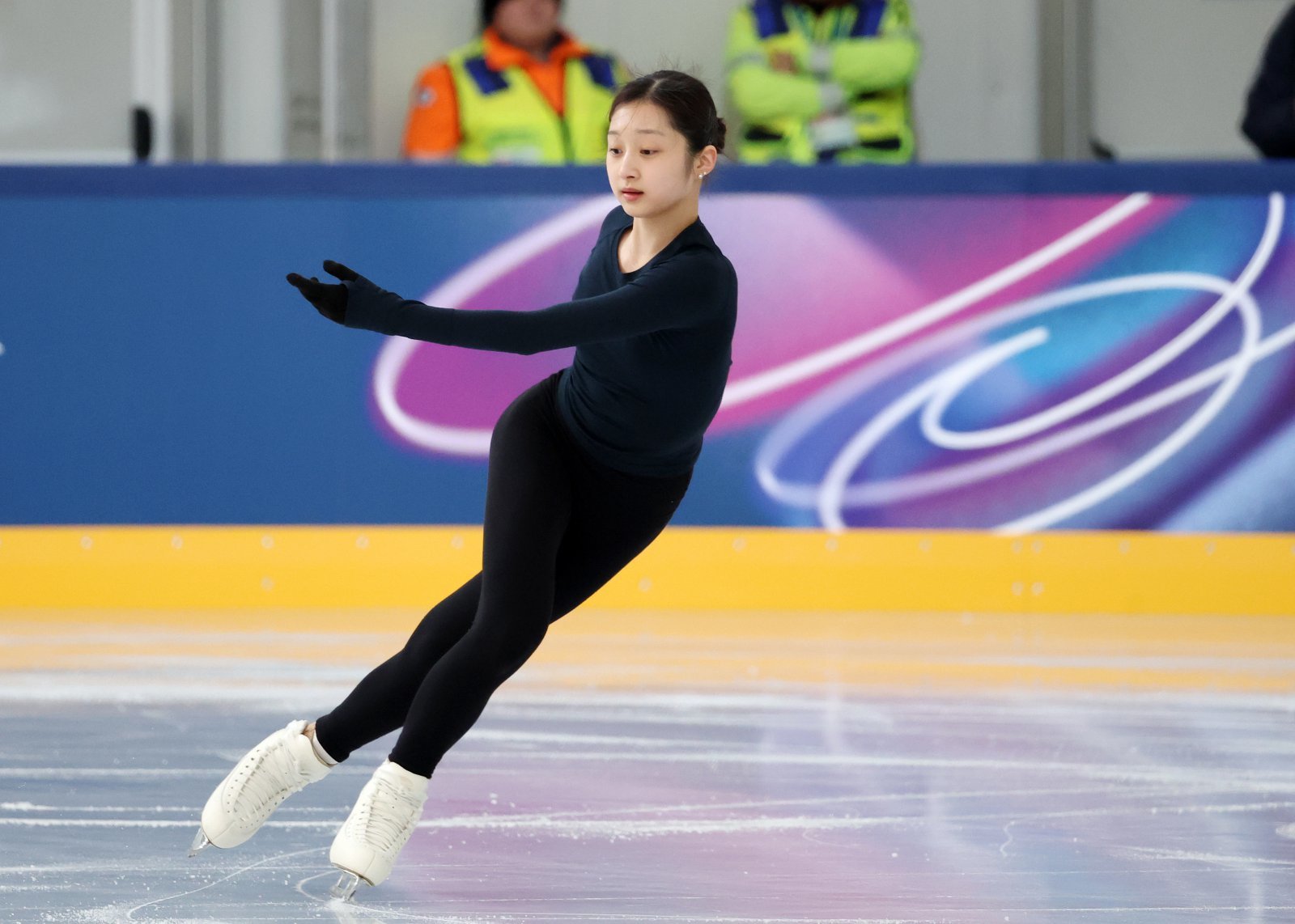 피겨 신지아가 2026 밀라노·코르티나담페초 동계올림픽 개막을 하루 앞둔 5일(현지시간) 이탈리아 밀라노 아이스 스케이팅 아레나에서 훈련하고 있다. 2026.2.5 뉴스1