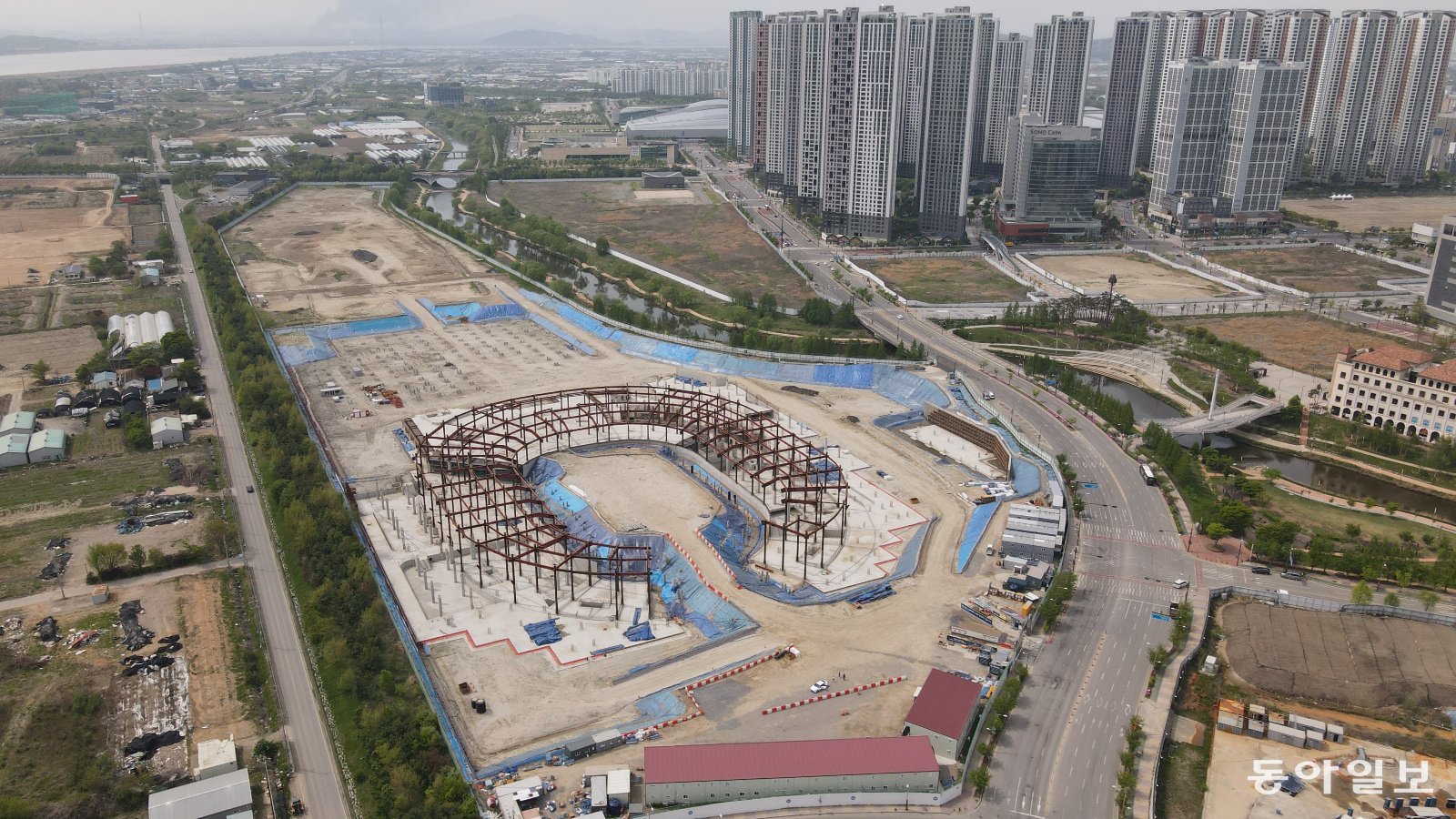 아레나 조성 현장. 동아일보 DB