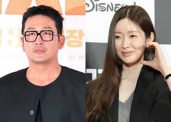 하정우(왼쪽), 차정원 ⓒ 뉴스1 DB