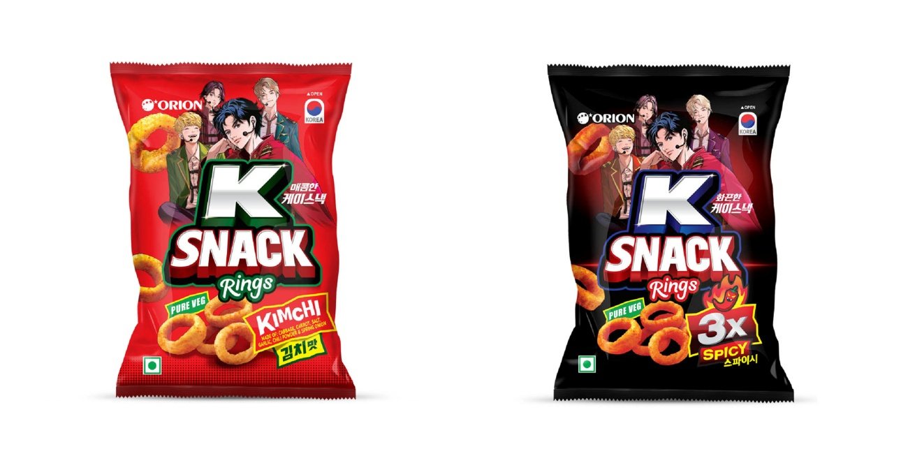 인도에서 판매하는 K-스낵. 오리온 제공