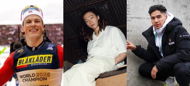 왼쪽부터 요하네스 클라에보(노르웨이·크로스컨트리 스키) 히라노 아유무(일본·스노보드) 류사오앙(중국·쇼트트랙). 각 선수 인스타그램