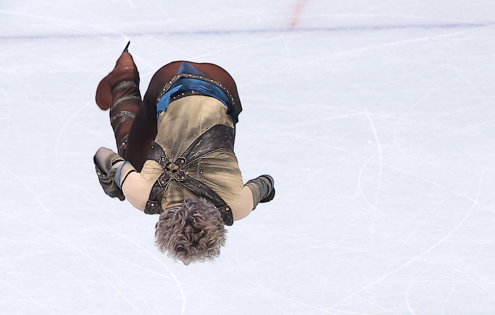 백플립을 하는 말리닌. 강력한 금메달 후보다. 2026.2.8 뉴스1