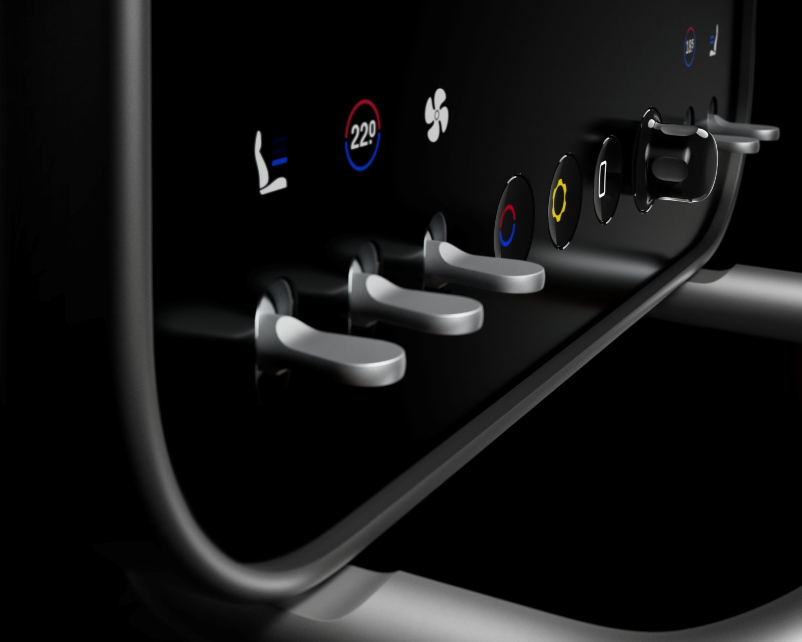 페라리 최초 순수 전기 스포츠카 ‘페라리 루체’ 실내 디자인. 페라리 제공