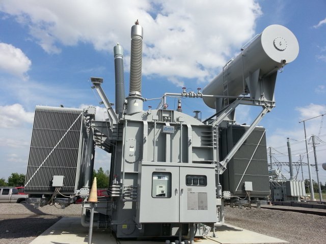 미국 송전망에 설치된 효성중공업 765㎸ 초고압변압기(효성 제공)