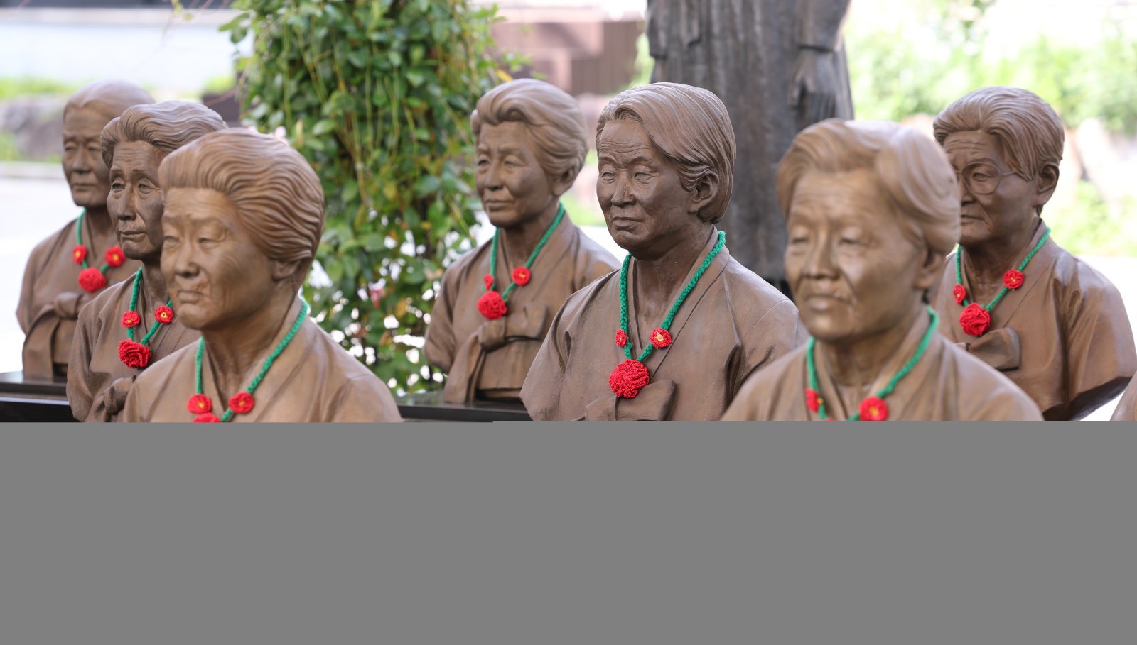 경기 광주시 퇴촌면 나눔의집에 위안부 피해자 할머니들의 흉상이 세워져 있는 모습. ⓒ 뉴스1DB