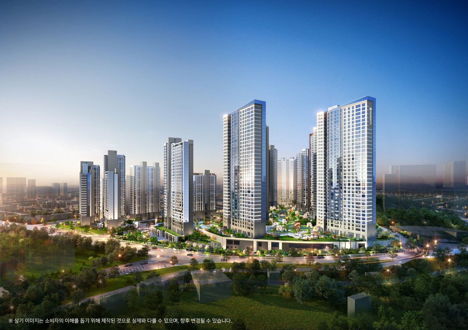 구리역 하이니티 리버파크 투시도. DL이앤씨 컨소시엄 제공