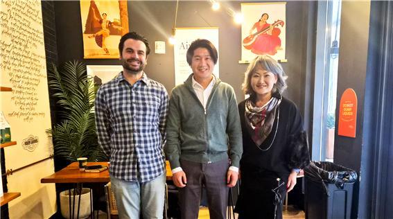 (왼쪽부터)ACES CEO Michael Crisafulli, 스텔라큐브 노진섭 대표, KCED CEO Sylvia Kim. 사진=스텔라큐브 제공