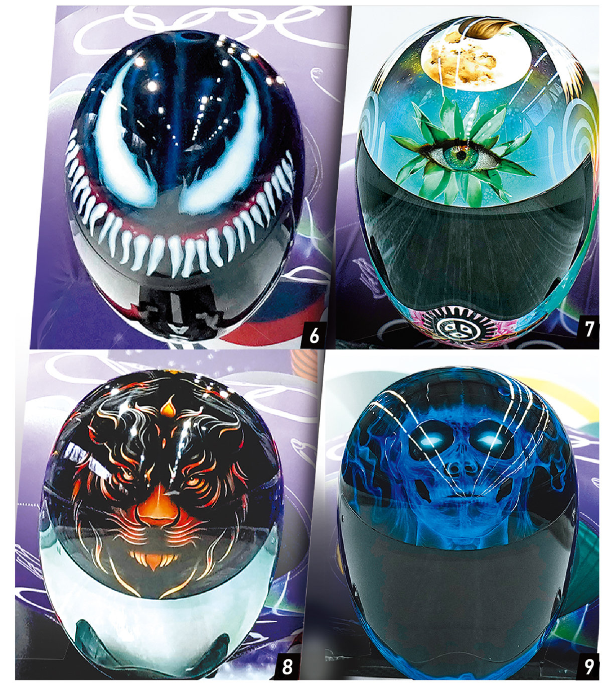 한국선수 헬멧 찾아보세요 스켈레톤 선수들은 개성 넘치는 헬멧으로 팬들의 시선을 사로잡는다. 위는 2026 밀라노-코르티나담페초 겨울올림픽에 참가하는 스켈레톤 선수들의 헬멧 사진들이다. 이 중 어떤 게 한국 선수의 헬멧 사진일까. 정답은 호랑이가 그려진 2번(홍수정)과 거북선 용머리가 담긴 4번(정승기), 탈춤이 그려진 5번(김지수)이다. 이 외 헬멧 주인공들은 블라디슬라프 헤라스케비치(우크라이나·1번), 발렌티나 마르갈리오(이탈리아·3번), 오스틴 플로리언(미국·6번), 켈리 델카(푸에르토리코·7번), 린친웨이(중국·8번), 니컬러스 티밍스(호주·9번)다. 코르티나담페초=AP 뉴시스