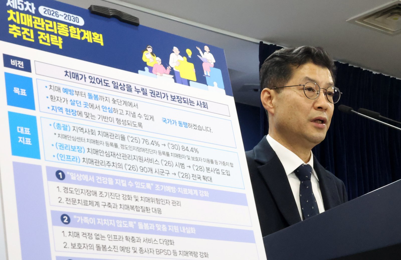 은성호 보건복지부 인구사회서비스정책실장이 11일 오후 서울 종로구 정부서울청사에서 제5차 치매관리 종합계획(2026~2030) 관련 사전브리핑을 하고 있다. 2026.02.12. [서울=뉴시스]