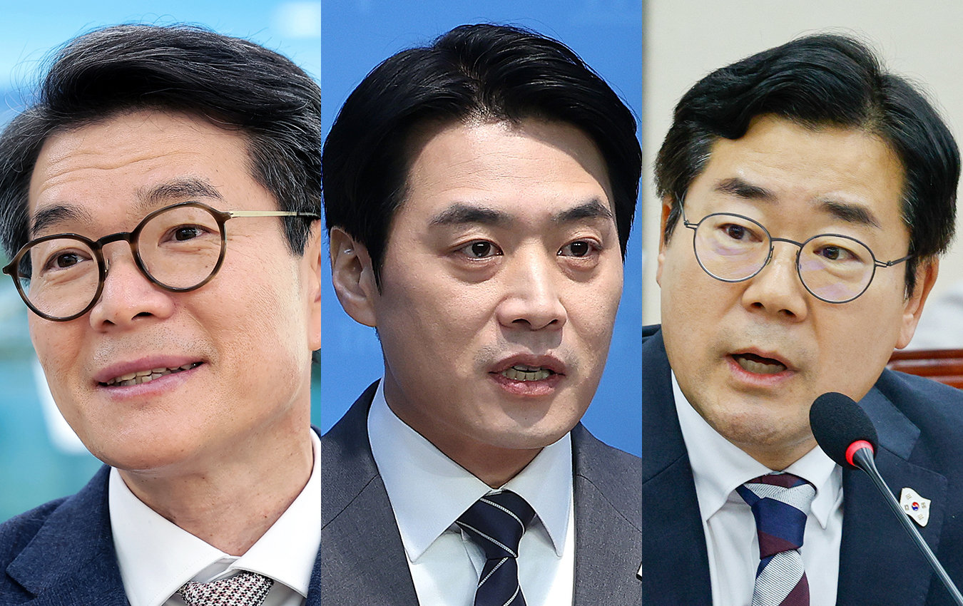 정원오 성동구청장 / 한준호 더불어민주당 의원 / 박찬대 더불어민주당 의원 [사진=뉴스1]