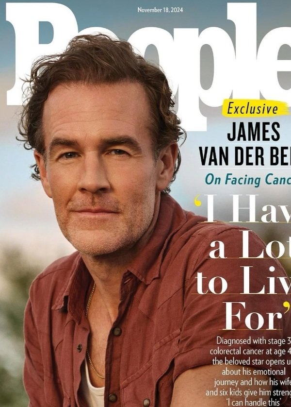 대장암으로 투병하던 할리우드 배우 제임스 밴 더 비크가 48세를 일기로 사망했다. ‘피플’ 표지에 실린 밴 더 비크.