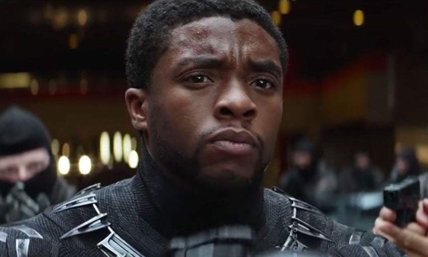 할리우드 배우 채드윅 보즈먼은 43세에 대장암으로 숨졌다. 영화 ‘블랙 팬서’의 한 장면.