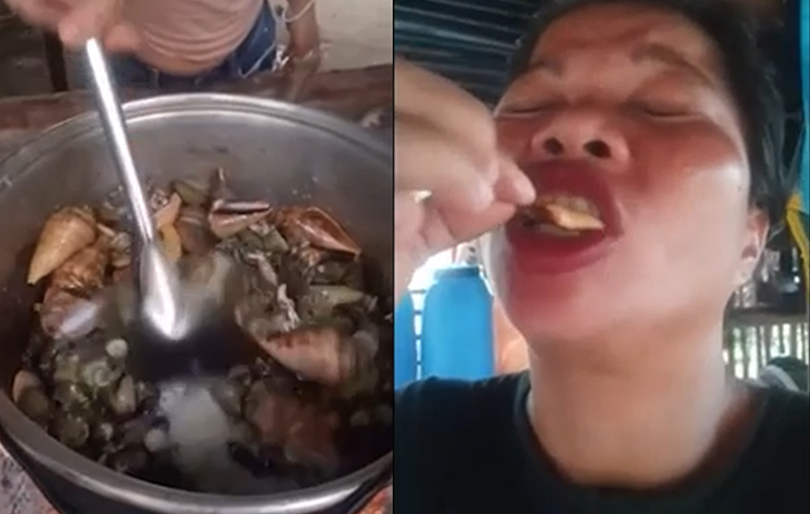 소셜미디어 해당 영상 갈무리