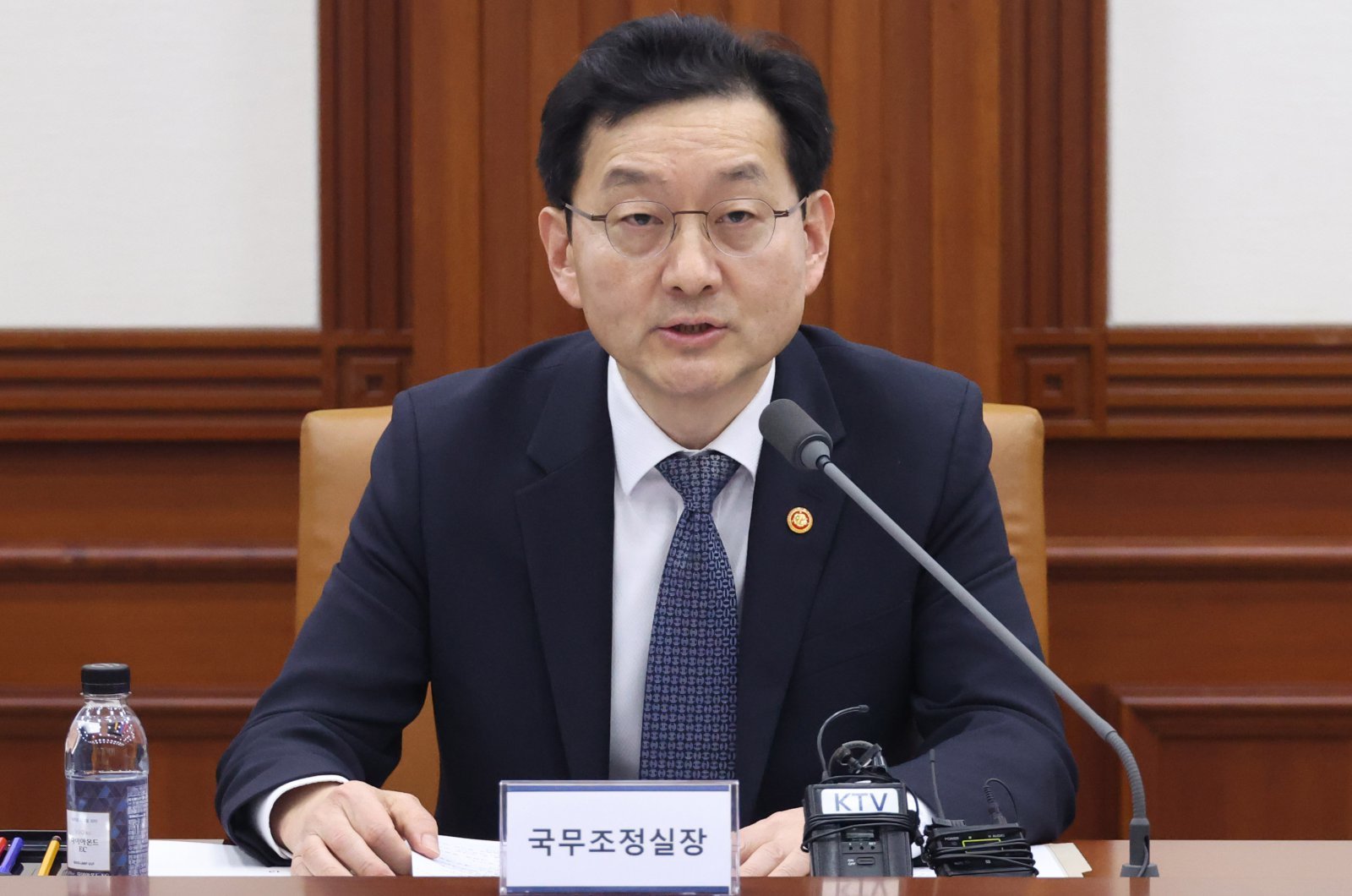 윤창렬 국무조정실장이 13일 오전 서울 종로구 정부서울청사에서 열린 마약류대책협의회에서 발언하고 있다. 2026.02.13. 서울=뉴시스