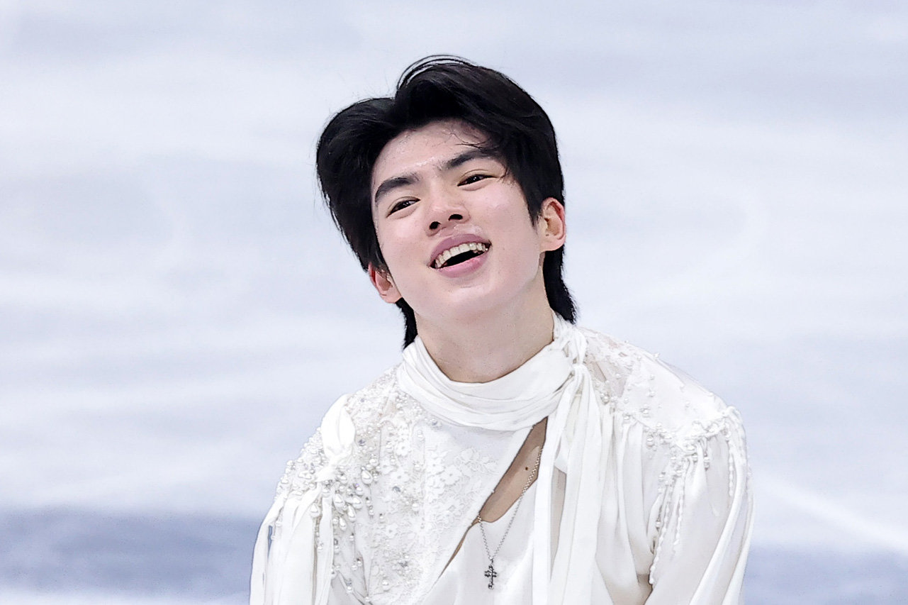 피겨 차준환이 13일(현지시간) 이탈리아 밀라노 아이스 스케이팅 아레나에서 열린 2026 밀라노·코르티나담페초 동계올림픽 피겨 스케이팅 남자 싱글 프리 스케이팅에서 연기를 마친 후 미소짓고 있다. 이날 차준환은 기술점수(TES) 95.16점, 예술점수(PCS) 87.04점, 감점 1점으로 합계 181.20점을 기록했다. 앞서 열린 쇼트 프로그램에서 92.72점을 받은 그는 최종 총점 273.92점을 기록, 전체 4위에 이름을 올렸다. 2026.2.14 ⓒ 뉴스1 김성진 기자