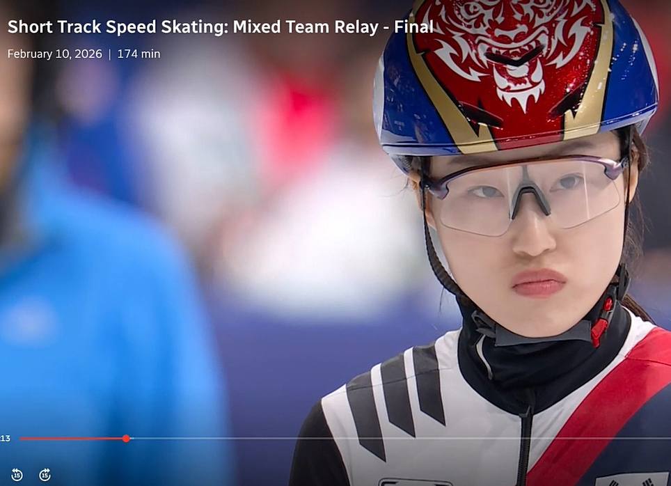 캐나다 공영방송 CBC가 2026 밀라노·코르티나담페초 동계올림픽 중계 도중 한국 선수를 계속해서 중국 선수로 소개했다며 서경덕 성신여대 교수가 공개한 사진. 페이스북 캡처