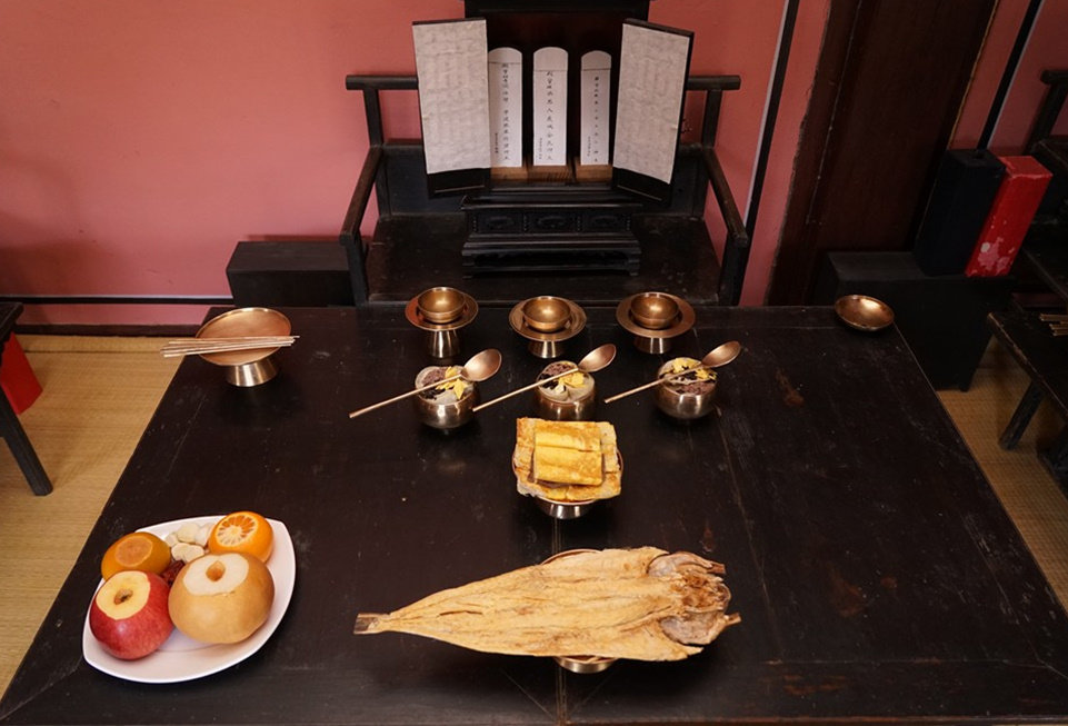 안동 퇴계종가의 차례상. 한국국학진흥원