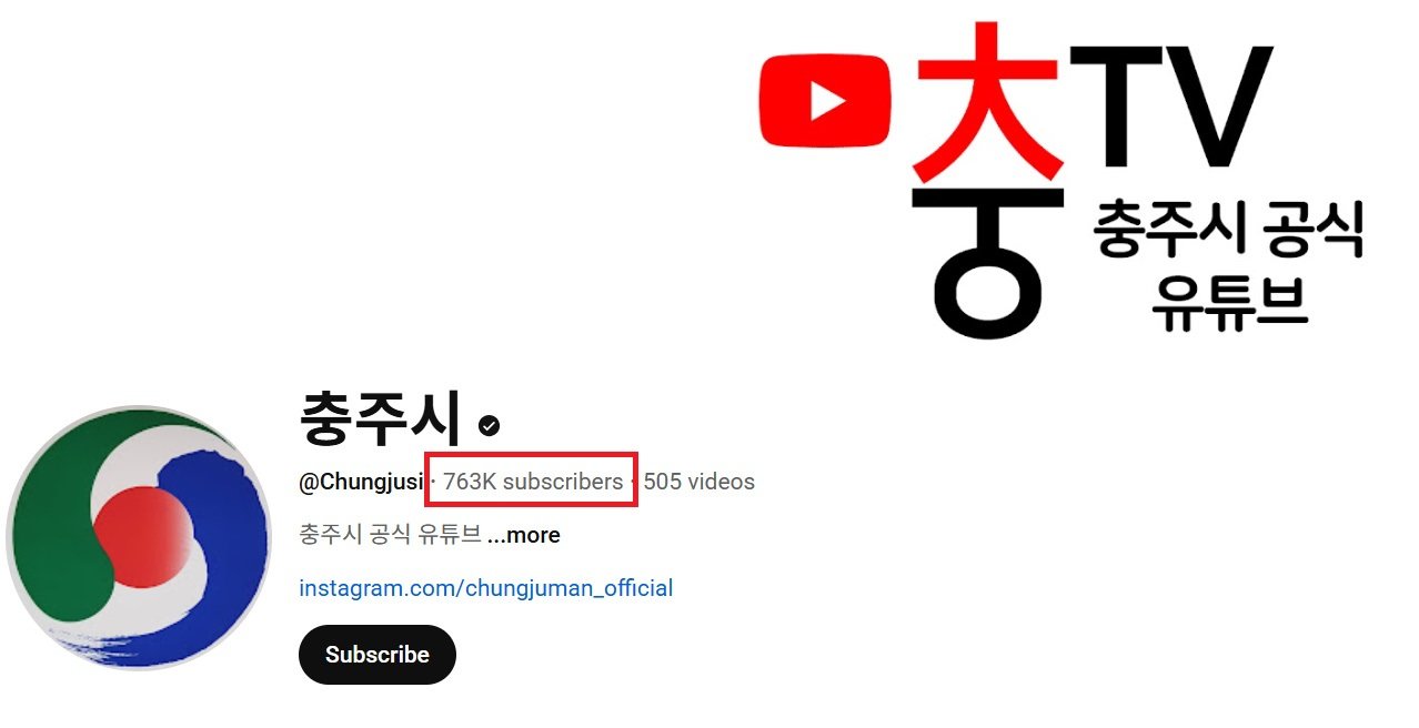 17일 오후 1시 기준 유튜브 채널 ‘충TV’ 구독자 수는 76만3000명을 기록 중이다.