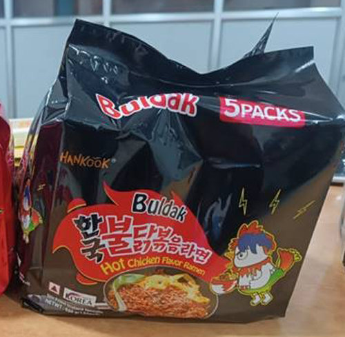 짝퉁 불닭볶음면. SNS 캡처