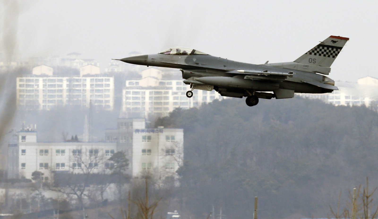 (자료사진) 주한미군 소속 F-16전투기.