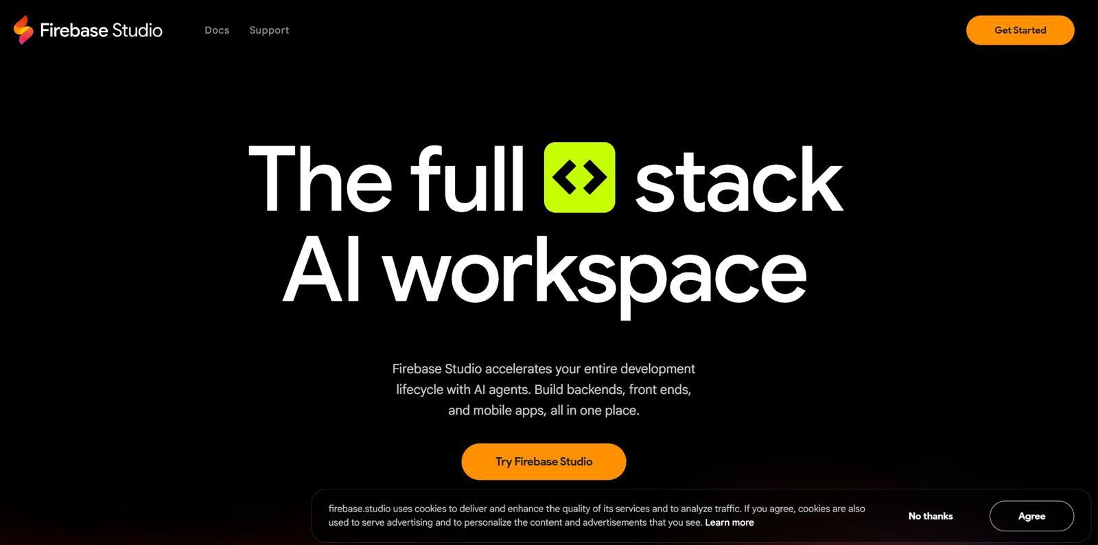 파이어베이스 스튜디오 / 출처=구글 클라우드