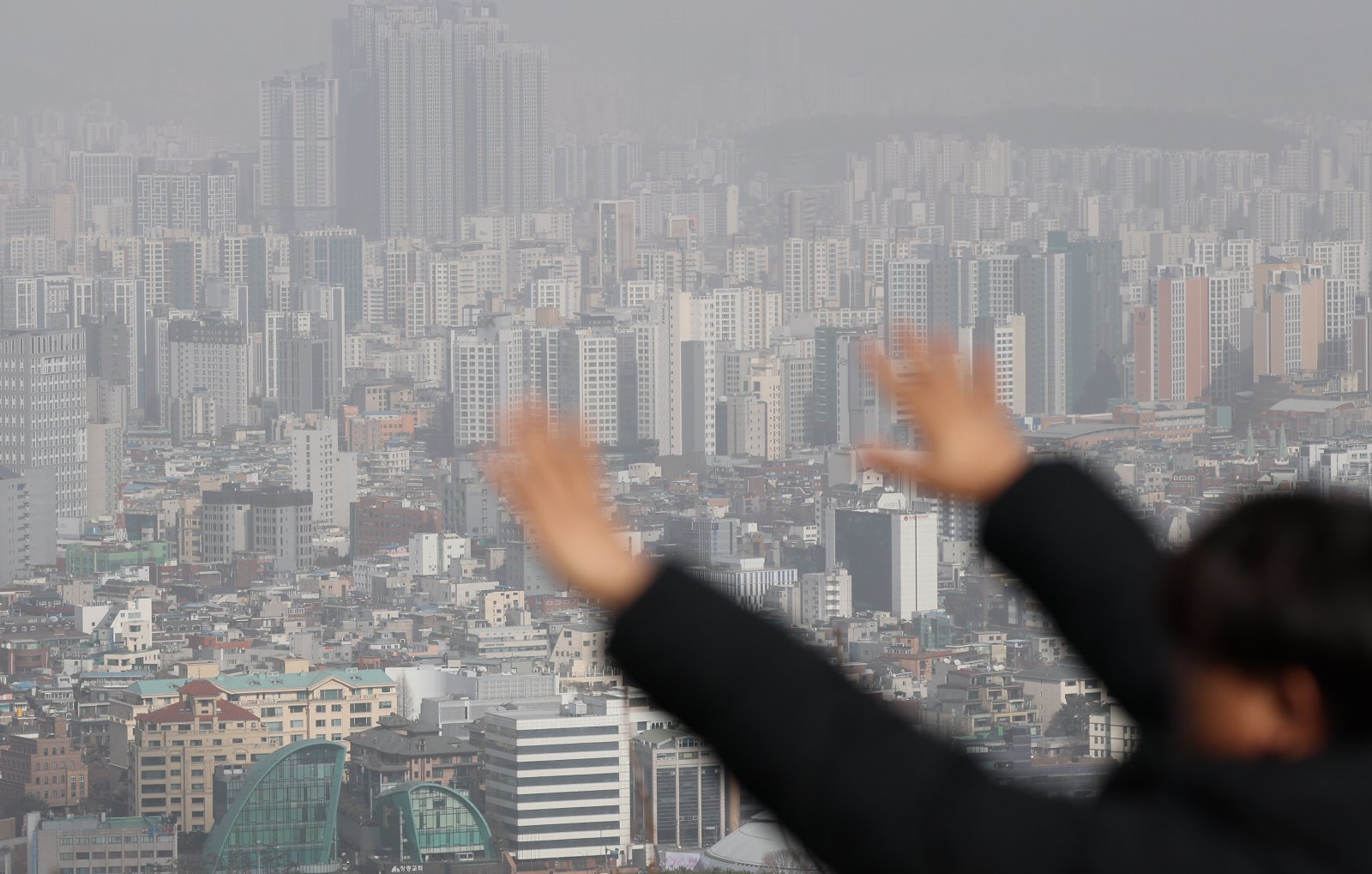 서울 중구 남산에서 바라본 서울 아파트단지 모습. 뉴스1 자료사진