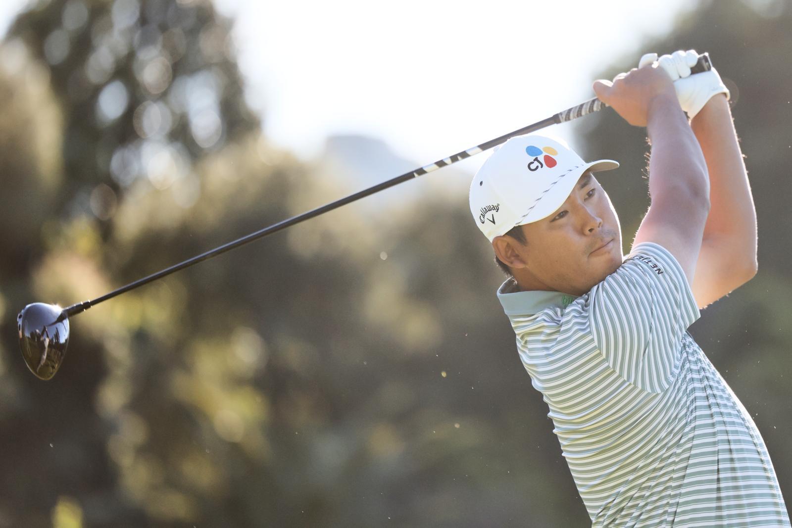 김시우의 최종 라운드 경기 모습.  로스앤젤레스=AP뉴시스