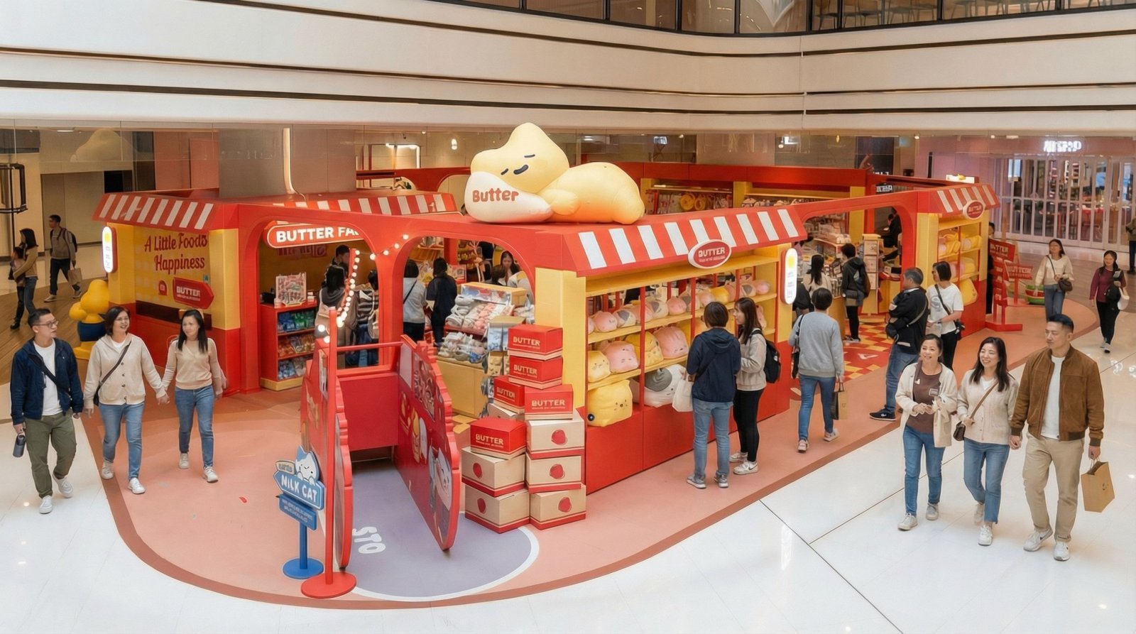사진=버터 홍콩 POP-UP, AI생성 이미지