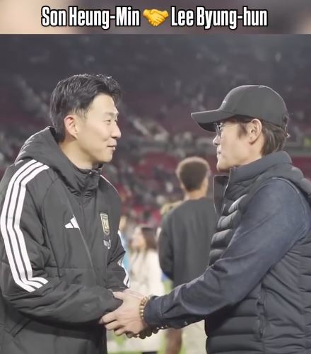 이병헌, LA서 손흥민 만났다…“한국 전설들”