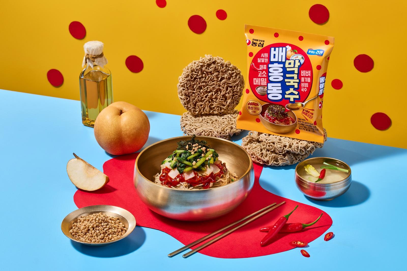 농심, ‘배홍동막국수’ 내달 2일 출시… “국산 메밀면에 고소한 들기름”