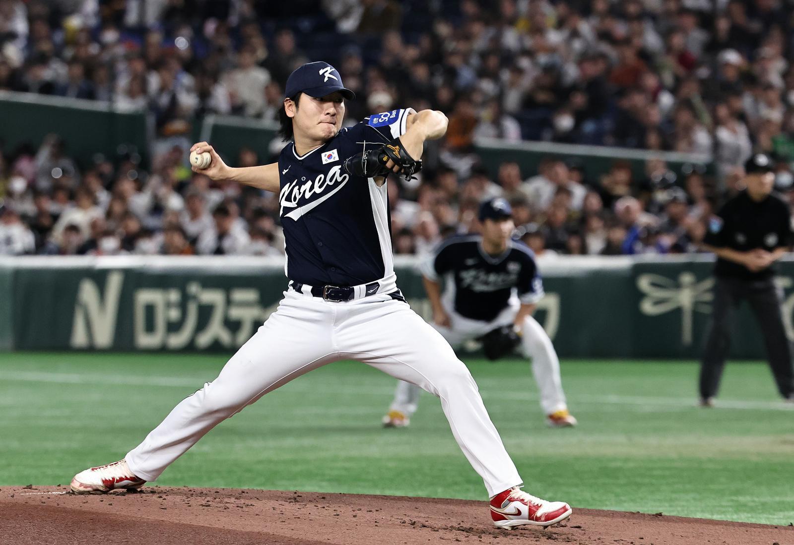 시속 155㎞… ‘2이닝 3K’ 곽빈 “이제 피처가 되어 가는 중”