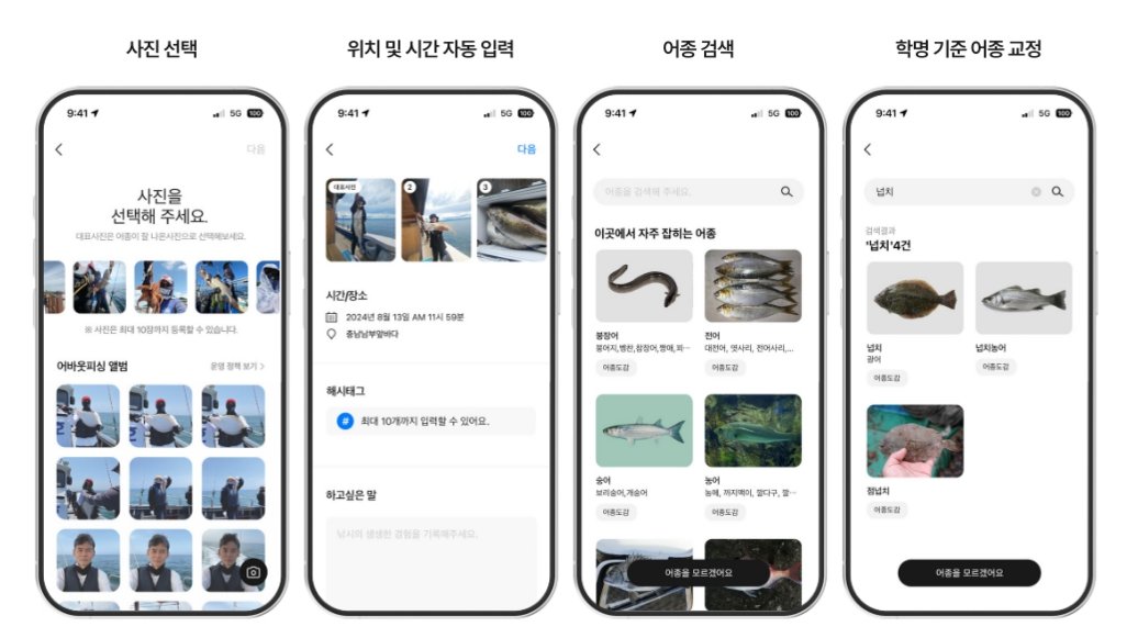 어종 검색과 학명 기준 어종 교정 기능을 제공하는 어바웃피싱 / 출처=어바웃피싱