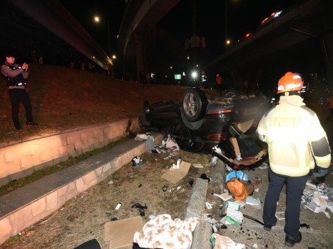 차 안에 프로포폴 가득… 반포대교 추락 사고 운전자 긴급체포