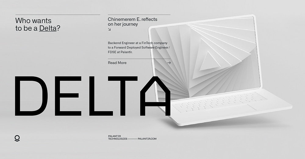 팔란티어는 초기부터 FDSE를 파견해 온 AI 기업 중 하나다. 내부적으로는 FDSE 직군을 ‘델타’라고 부르며 최근 들어 더욱 가속화하고 있다 / 출처=팔란티어