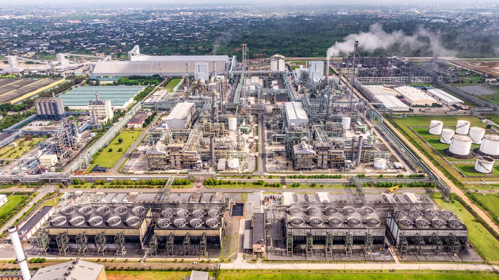 나이지리아 인도라마 비료공장 현장 전경. 대우건설